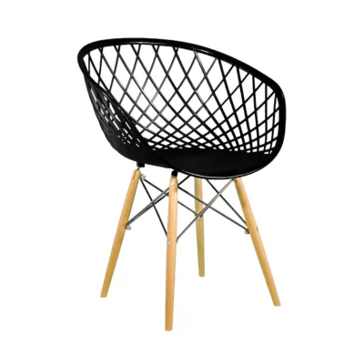 صندلی پایه چوبی بنیزان مدل بامبو کد BA500