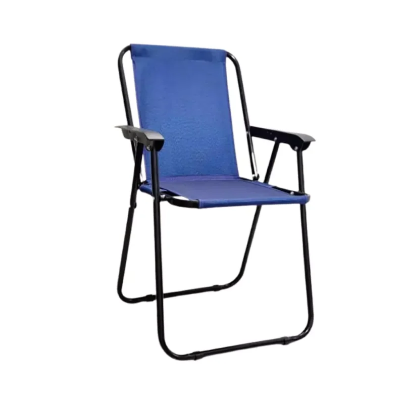 صندلی ساحلی 7 فنره فوم دار رنگ آبی