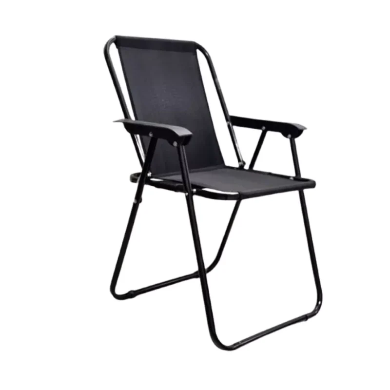 sandali-saheli-meshki صندلی ساحلی 7 فنره فوم دار رنگ مشکی