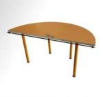 ابعاد میز مهدکودک نیم دایره شعاع 60 کد TK110