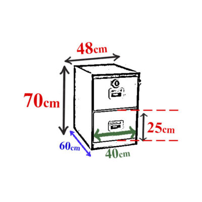 فایل ۲ کشو فلزی رمزدار