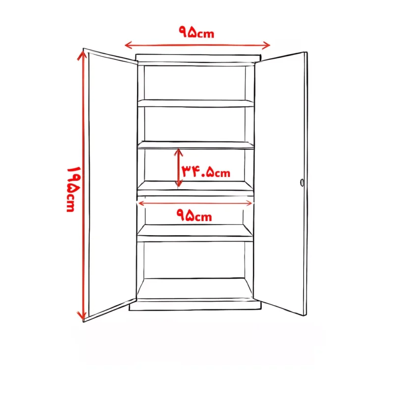 comod baygani vector ابعاد کمد بایگانی دو درب
