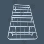 کفی تخت خواب فلزی تاشو کیدکو ابعاد 25*75*195