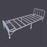 کفی تخت خواب فلزی تاشو تاجدار کیدکو ابعاد 31*85*200