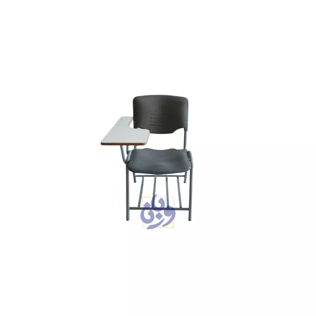 صندلی دانشجویی فایبرگلاس طوسی با سبد کد CS-08