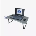 میز تحریر تاشو زمینی 45 در 68 رنگ طوسی بتنی